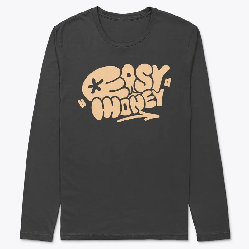 AESY MONEY LOGO LONG SLEEVE PEACH