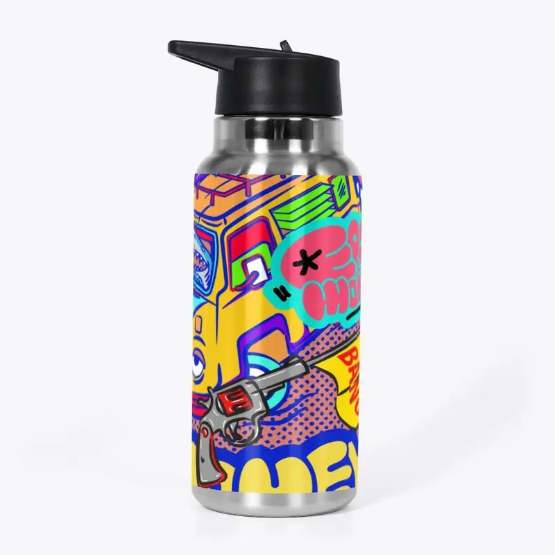 EASY MONEY STAINLESS WATER BOTTLE