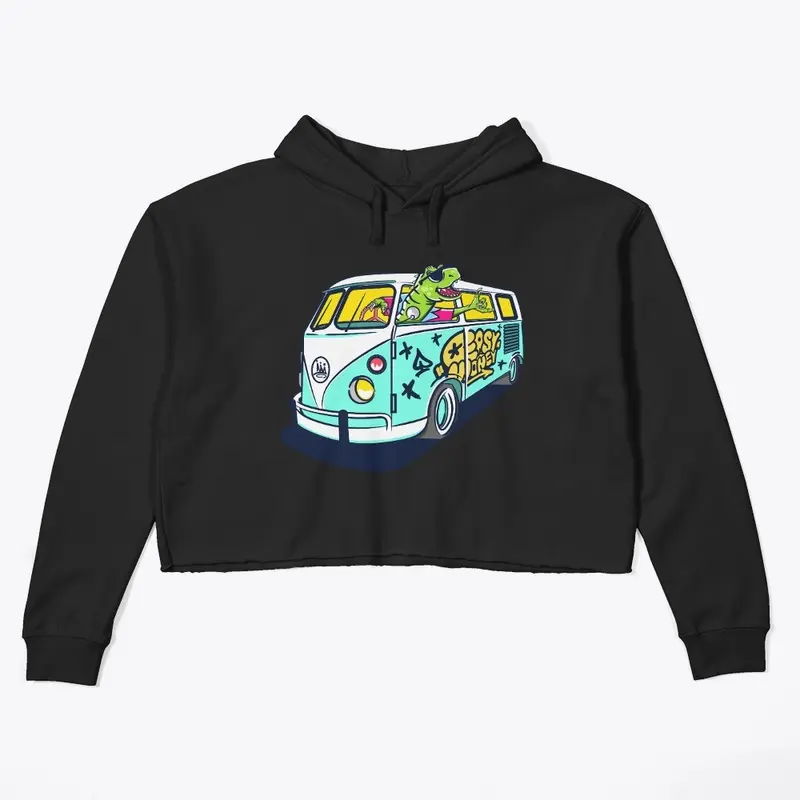 EASY MONEY DINO TRIP CROP HOODIE